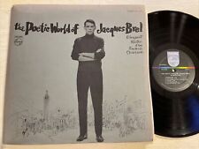The Poetic World Of Jacques Brel Lp Philips Stereo Gf Book 1st Press Ex