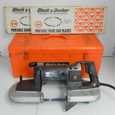 Black And Decker 3122 Portable Metal Cutting Band Saw 2 Speed W Case Blades