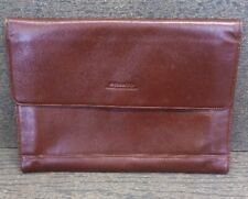 Pronto Express Distributors Leather Brown 14 Zipper Portfolio 10th Anniversary