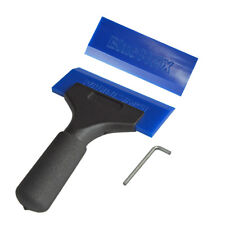 2pcs Bluemax Rubber Blade Squeegee W 1pc Tendon Grip Handle For Window Tint