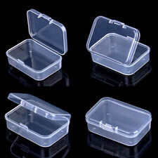 New Mini Square Clear Plastic Small Box Jewelry Storage Container Beads Case 