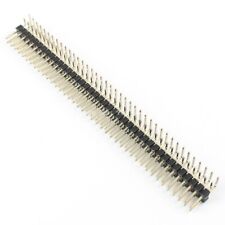 2pcs 2.54mm Pitch 2x40 Pin 80 Pin Double Row Right Angle Male Header Strip