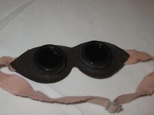 Rare Vintage Leather Welding Motorcycle Safety Protective Glasses Made In Russia