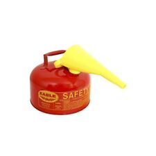 Type 1 Red Metal Steel Saftey Gas Fuel Can Container 2 Gallon W Funnel Ui-20-fs