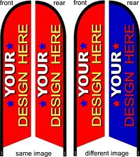 Double Sided Custom Printed Premium Quality Swooper Feather Flag Banner Sign