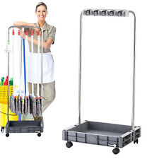 Housekeeping Cart Cleaning Janitorial Cart Housekeeping Caddy Large Capacity