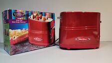 Retro Series Nostalgia Electrics Red Pop-up Hot Dog Toaster Steamer Adjustable