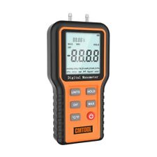 Digital Manometer Dual Port Air Pressure Gauge Meter Hvac Gas Tester Lcd Display