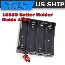 18650 Battery Charging 4 Bay Cell Holder Pcb Solder With Wire Lead