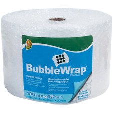 Duck Brand 12 In. X 100 Ft. Clear Large Bubble Wrap Cushioning