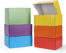 9x6x4 Inch Shipping Boxes 18 Pack 6 Colors Cardboard Gift Boxes With Lids For W