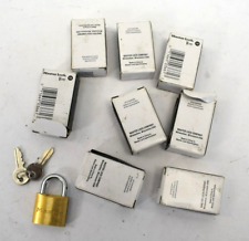 Lot Of 8 Master Lock V Line Keyed Padlocks 1-18 W 4130 Genuine Oem Security