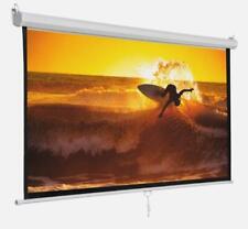 12011 Projection Projector Screen Manual Pull Down Matte Hd Movie Theater Home