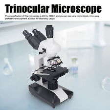 40x-5000x Trinocular Compound Microscope Mult-use Biological Lab Clinic