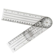 360 Degree Protractor Goniometer Angle Finder School Office Arm Ruler Rule Gauge