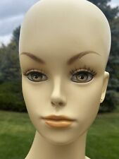  Vtg Jon Renau Female Mannequin Head Wig Earring Display 16 12 Makeup 1