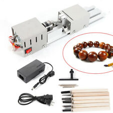 Mini Lathe Beads Polisher Machine 100w For Wood Woodworking Rotary Diy Tool Set