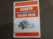 Kubota Fl850 Fl1000 Fl 850 1000 Rotary Tiller Parts Manual