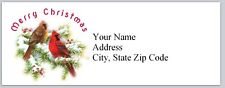 Personalized Address Labels Cute Cardina Birds Christmas Buy3 Get 1free Bx 247