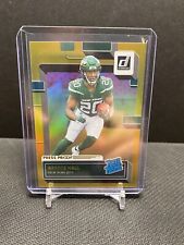 2022 Donruss-breece Hall-holo Premium Press Proof-rated Rookie-gold 314 Jets