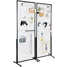 Vevor 2 X 5.6 Grid Wall Panels Tower 2 Packs Wire Gridwall Display Racks With