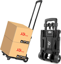 Folding Hand Truck Cart With Wheels - Portable And Foldable Dolly For Luggage S