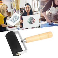 Brayer Rubber Glue Roller Paint Brush Ink Applicator Art Craft Painting Too New
