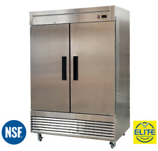 Commercial Freezer 2 Solid Door Reach-in Upright Freezer 55w Nsf Csa