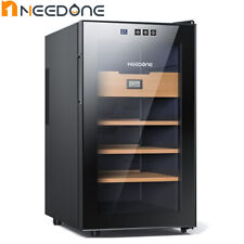 Needone 16-48l Electronic Cigar Cooler Humidor Cedar Wood Wine Refrigerator Us