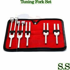 Tuning Fork Set Of 5 For Healing Therapy Medical Surgical Diagnostic Instruments