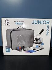Hsl 40x-2000x Microscope For Kids Monocular Microscope Students Set Handbag...