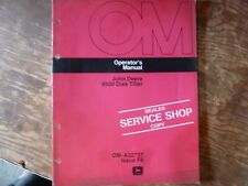 John Deere 8500 Disk Tiller Owner Operator Maintenance Manual Original Om-a32737
