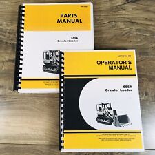 Parts Operators Manual Set For John Deere 555a Crawler Bulldozer Loader Catalog