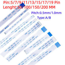 10pcs Fpc Ribbon Flexible Flat Ffc Cable 5791113151719 Pin 1.0mm 0.5mm