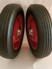 2pc 6 Replacement Solid Hard Rubber Tire Wheel Or Dolly Hand Cart Lawn Mower