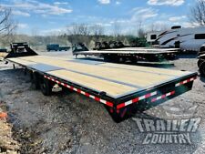 New 2024 8.5 X 40 10 Ton Gooseneck Straight Deck Heavy Equipment Trailer Hauler