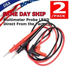 2x Digital Multimeter Meter Universal Probe Wire Cable Test Leads High Quality