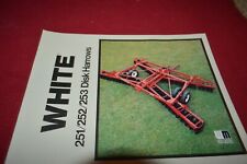 White Tractor 251 252 253 Disc Harrow Dealers Brochure Tbpa