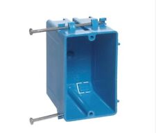 Carlon 1-gang 18 Cu. In. Blue Pvc New Work Electrical Switch And Outlet Box