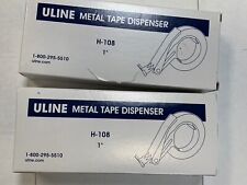 2 New Uline H-108 1 Metal Strapping Tape Dispenser For Fiber Filament Tapes