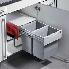 Hailo Space-saver Tandem Double Waste Kitchen Bin Pull-out Space Organization