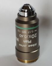 Nikon Infinity Correction Biological Microscope Objective Lens Cfi Plan 20 Used