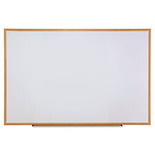 Universal Dry-erase Board Melamine 72 X 48 White Oak-finished Frame 43621