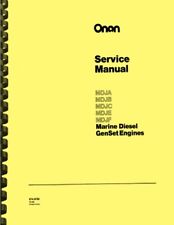 Onan Mdja Mdjb Mdjc Mdje Mdjf Marine Diesel Genset Engines Repair Service Manual