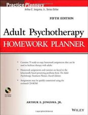 Adult Psychotherapy Homework Planner By Jongsma Arthur E. Jr. Excellent