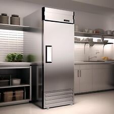 New Commercial Reach-in Refrigerator Solid Door Stainless Steel Restaurant Bar