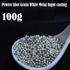 100g Premium Pewter Shot Grain Metal Ingot Casting Reduce Energy Costs