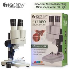 Iqcrew By Amscope Kids 20x Portable Stereo Microscope Se100