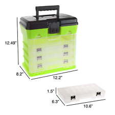 Storage And Tool Box-durable Organizer Utility Box-4 Drawers With 19
