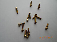 Brass Fillister Head Slotted Machine Screws 1024 X 34 15 Pcs. New